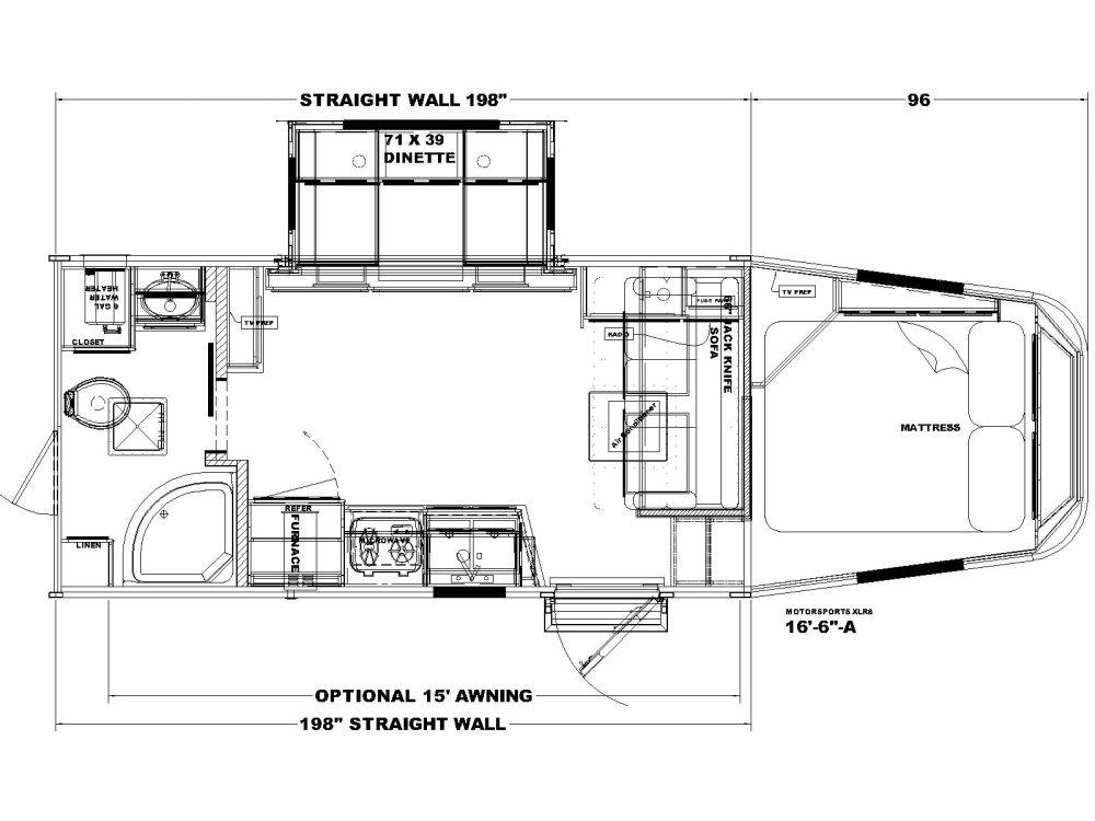 16'-6''-A Motorsport XLR8 Floor plan