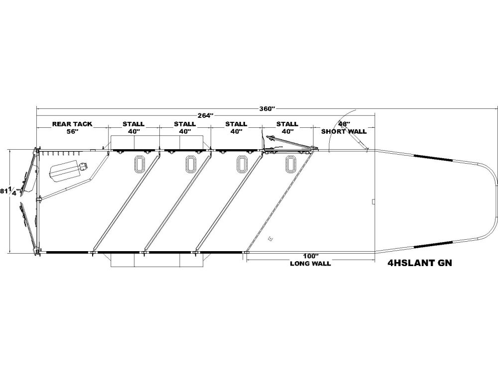 4 Horse Slant Load GN Heritage floor plan