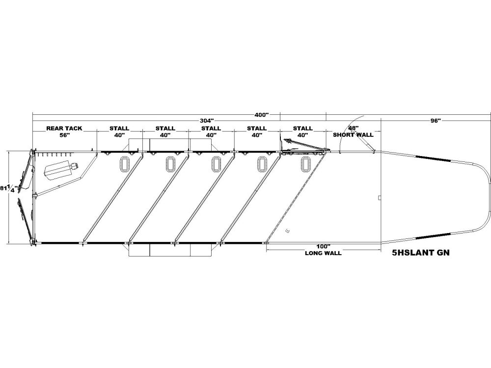 5 Horse Slant Load GN Heritage floor plan