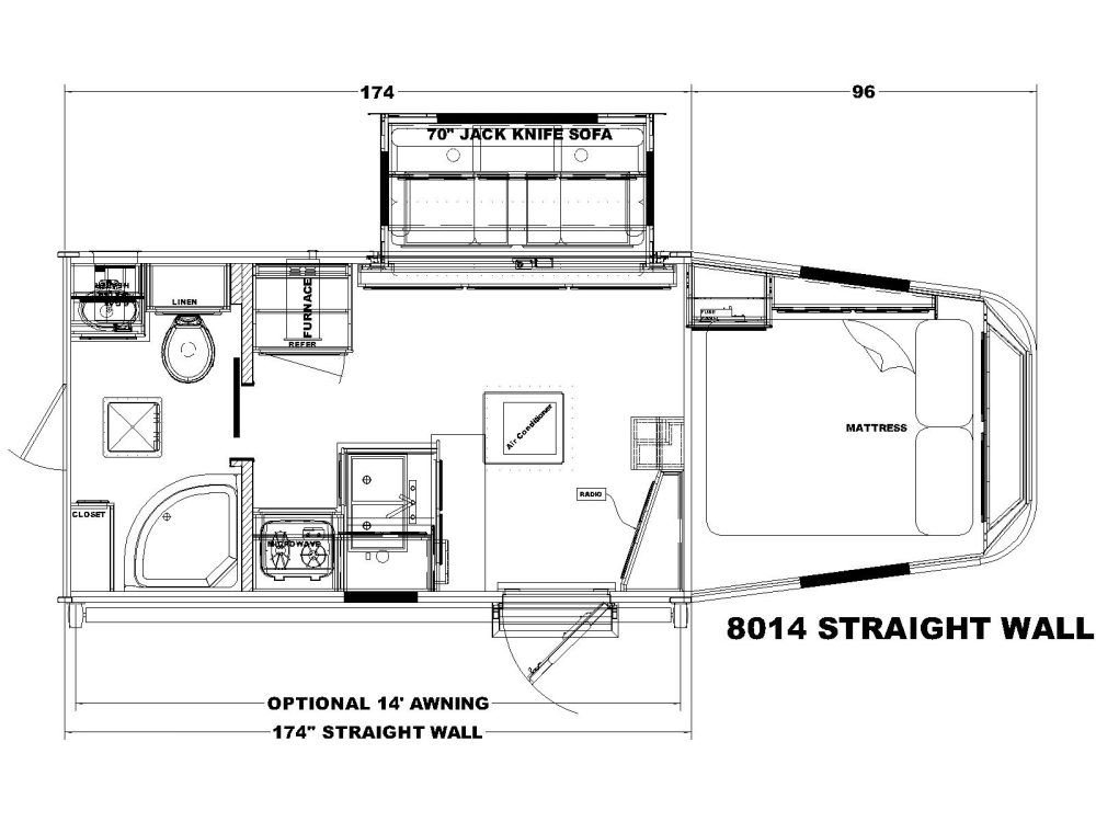 8014 STRAIGHT WALL Floorplan