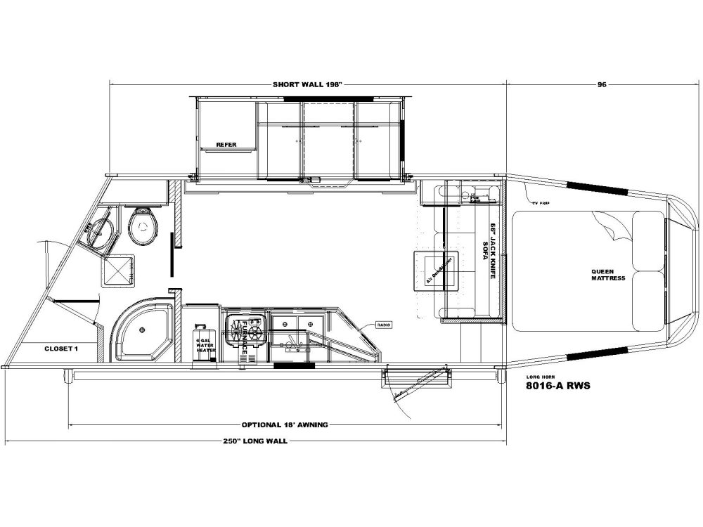 8016-A-RWS Floor plan