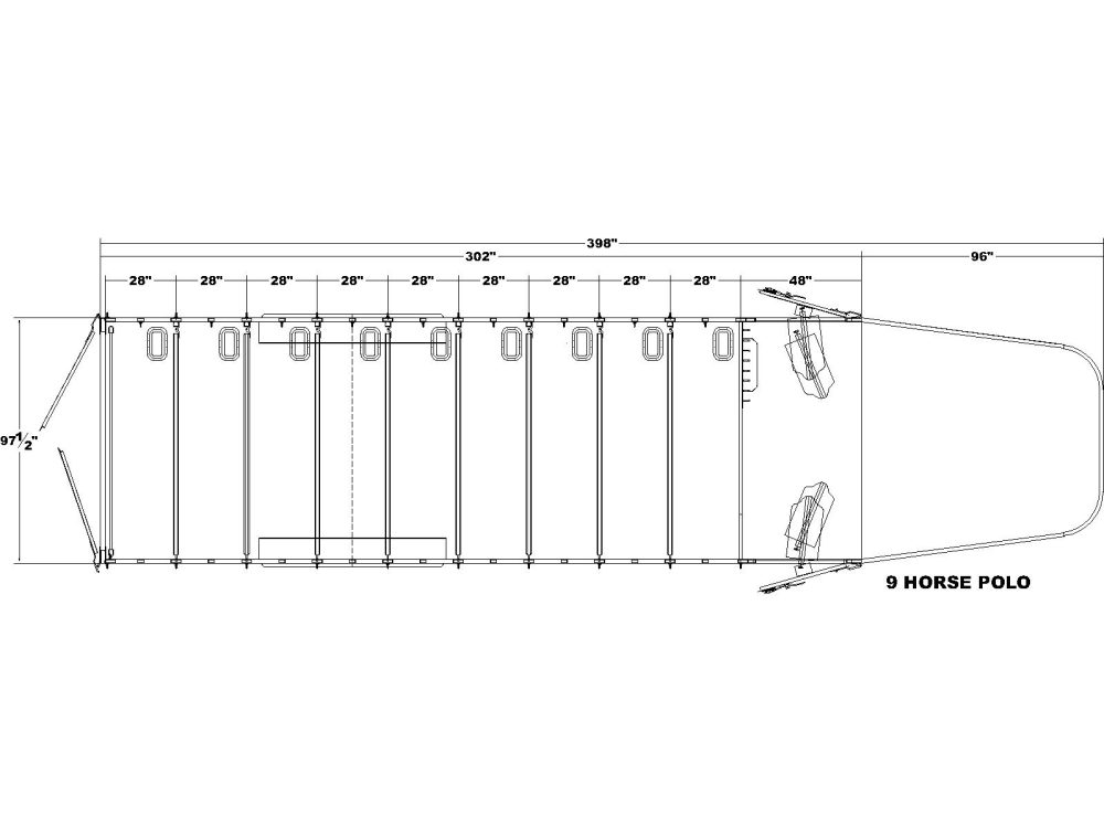 9 Horse polo floor plan